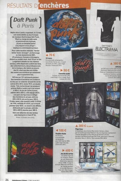 Collectionneur et chineur a aimé notre vente Daft Punk !