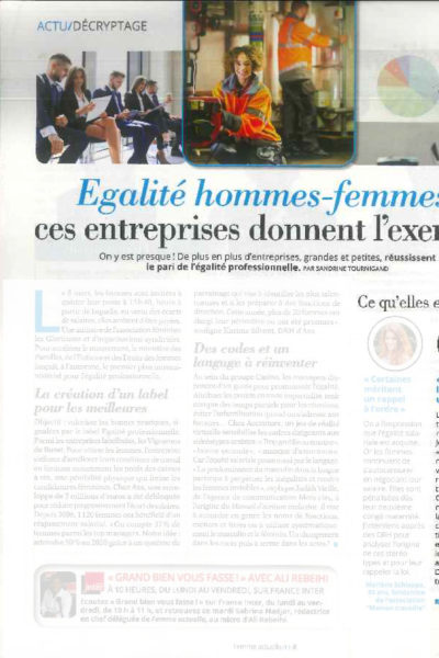 Femme actuelle : FauveParis soutient l’égalité femmes-hommes